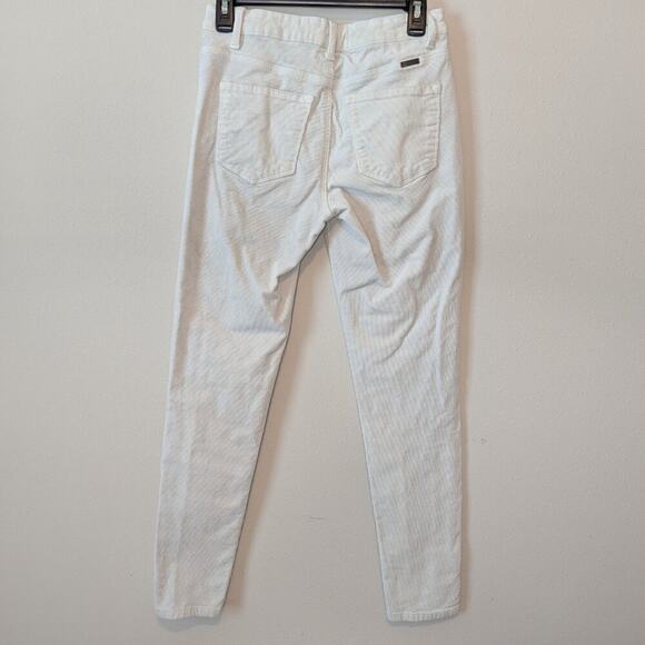 Kancan Ivory Oatmeal Classic Cotton Corduroy Skinny Jeans Size 9 Waist 28 - Picture 3 of 9